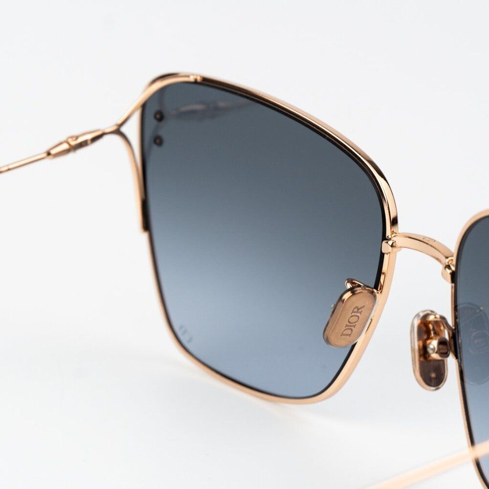 Dior Women Sunglasses Matte Rose Gold Gradient Blue Butterfly MISSDIOR B2U E0B2 - Picture 7 of 14